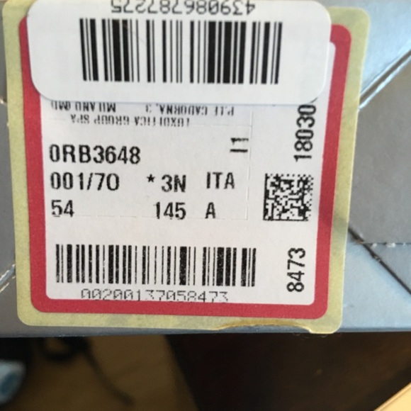 BNIB RAYBAN Marshal silver mirror octagon aviators - Picture 6 of 6